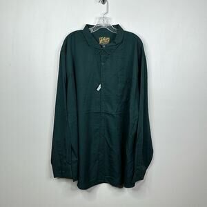 Johnny Bigg Men's Size 4XL Big & Tall Lincoln Lyocell Button Down Shirt in Pine